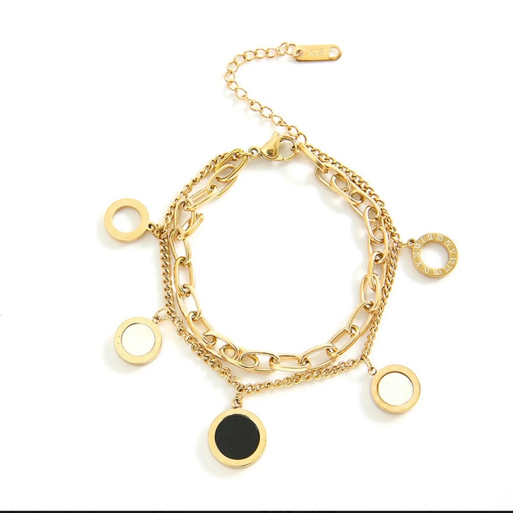 Double Layer Charm Bracelet